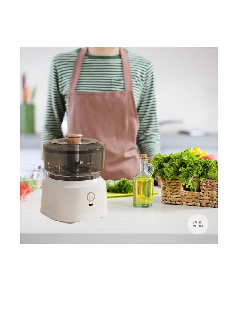 CREATIVE LIFE USB Rechargeable 350ml Electric Mini Chopper – Stainless Steel Blade, Detachable Food Mincer for Ginger, Onion, Meat, and Baby Food  - Image 4