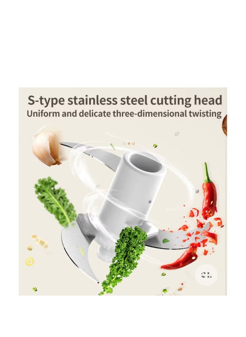 CREATIVE LIFE USB Rechargeable 350ml Electric Mini Chopper – Stainless Steel Blade, Detachable Food Mincer for Ginger, Onion, Meat, and Baby Food  - Image 5