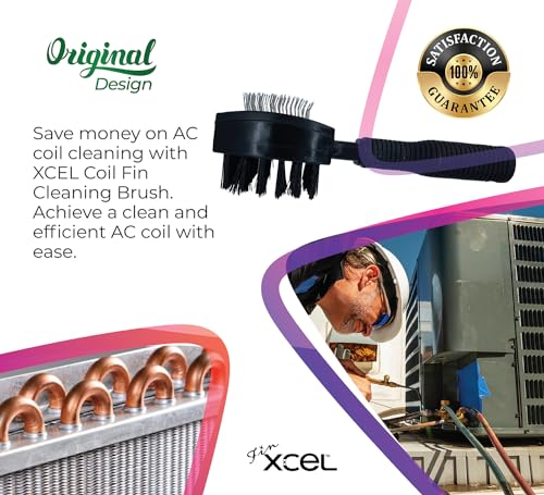 XCEL Advanced HVAC Coil Cleaning Brush for Condenser & Evaporator | Dual-Sided - Image 4