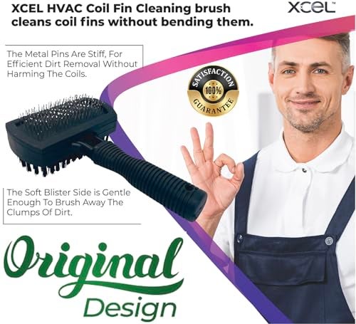 XCEL Advanced HVAC Coil Cleaning Brush for Condenser & Evaporator | Dual-Sided - Image 3