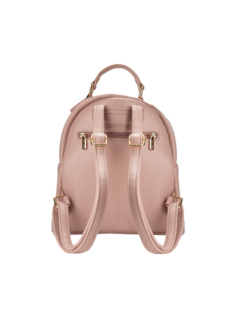 Bata Quilted Top Handle Backpack Pink - Image 2