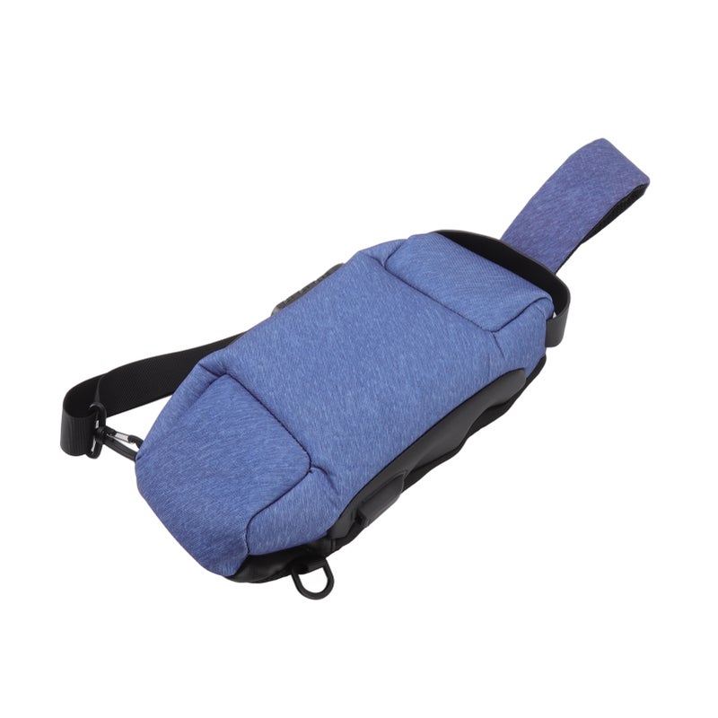 Sling Bag Waterproof Anti Theft with Combination Lock Anti Scratch Sports Single Shoulder Chest Bag Blue - Image 4