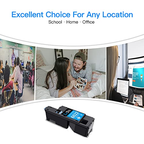 LxTek خرطوشة حبر معاد تصنيعها من LxTek بديل ل Xerox WorkCentre 6027 6025، Phaser 6022 6020 (1 أسود 106R02759، 1 أزرق 106R02756، 1 وردي 106R02757، 1 أصفر 106R02758، 4 عبوة) - Image 4