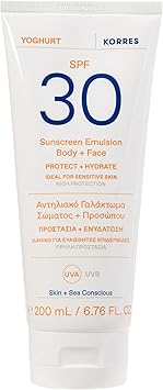KORRES YOGHURT Emulsion Body Face SPF30 200ml - Image 1