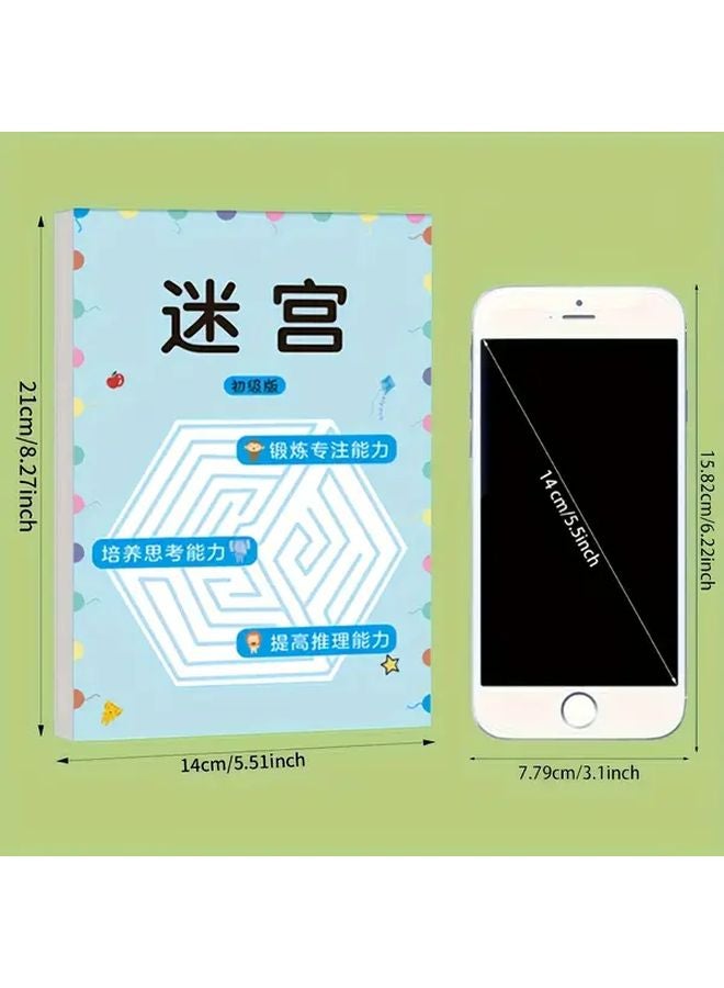 كتاب نشاط المتاهة للمبتدئين للأطفال بعمر 3 سنوات بمستويات صعوبة تفاعلية 4 - Image 3