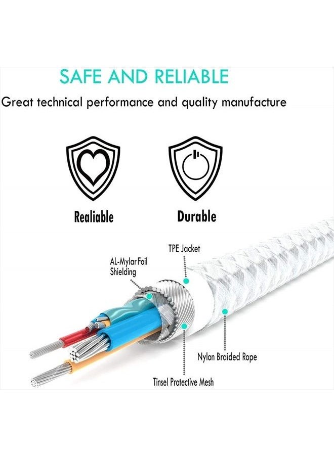 TecMad - Short iPhone Charging Cable [C89 Apple MFi Certified] 90 Degree Lightning Cable, Nylon Braided Data Sync Cord for iPhone 14/13/12/11 Pro Max/XS MAX/XR/XS/X/8/7/Plus/6S/6/iPad and More - 0.65ft - Image 1