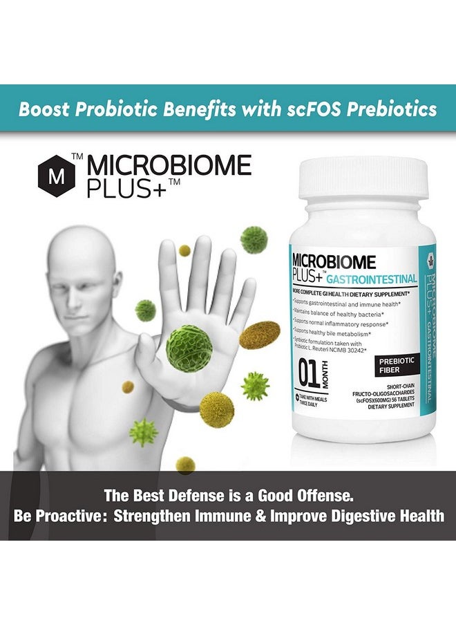 Microbiome Plus - Prebiotics Scfos Prebiotic Fiber Boosts Probiotic Benifits Gi Digestive Supplements Allergy Safe And Glutenfree For Men And Women 1 Month Supply 1 - Image 1