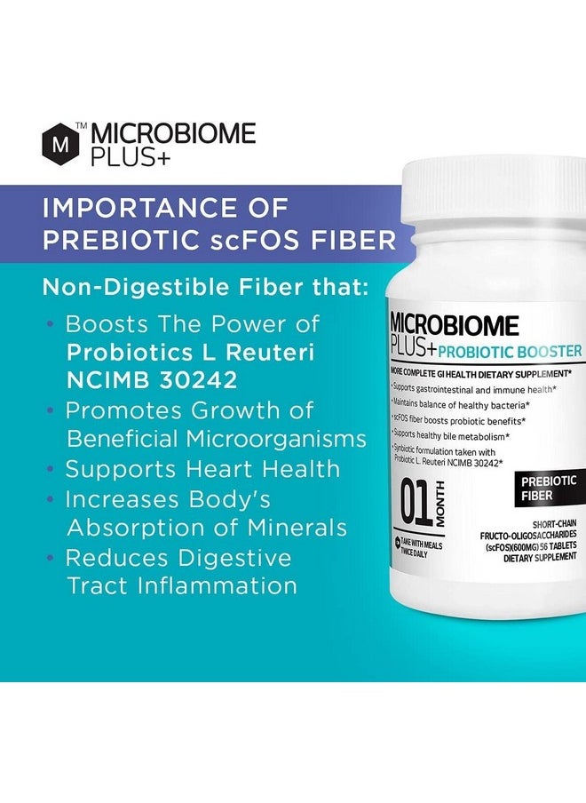 Microbiome Plus - Prebiotics Scfos Prebiotic Fiber Boosts Probiotic Benifits Gi Digestive Supplements Allergy Safe And Glutenfree For Men And Women 1 Month Supply 1 - Image 1