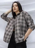 Campus Sutra Onyx Black & Khaki Beige