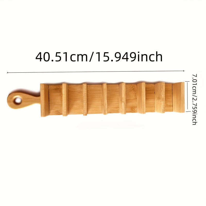 Wood Taco Holder for Everyone Holds 7 Soft or Hard Shell Tortillas - Image 3