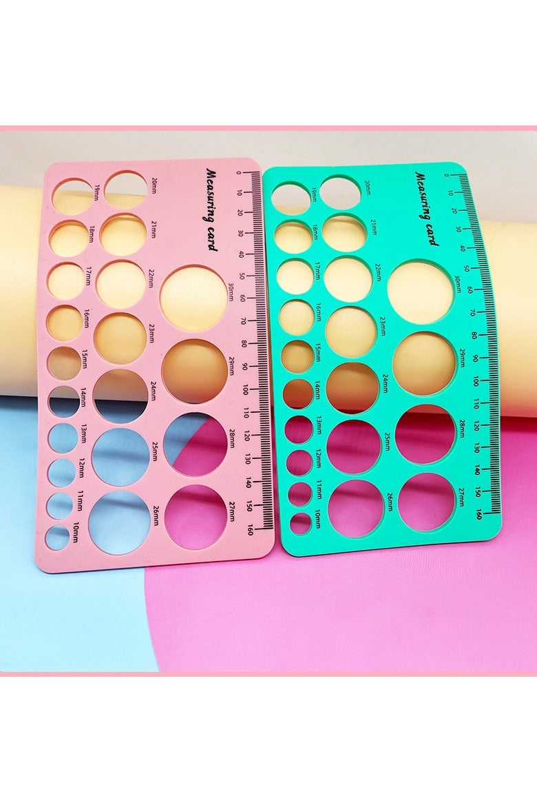 OMEVE Breast Flange Measuring Tool 1.5m Soft Tape Prevent Sucking Pain Nipple Flange Ruler Skin-friendly Foldable for Breastfeeding Moms (Pink) - Image 3