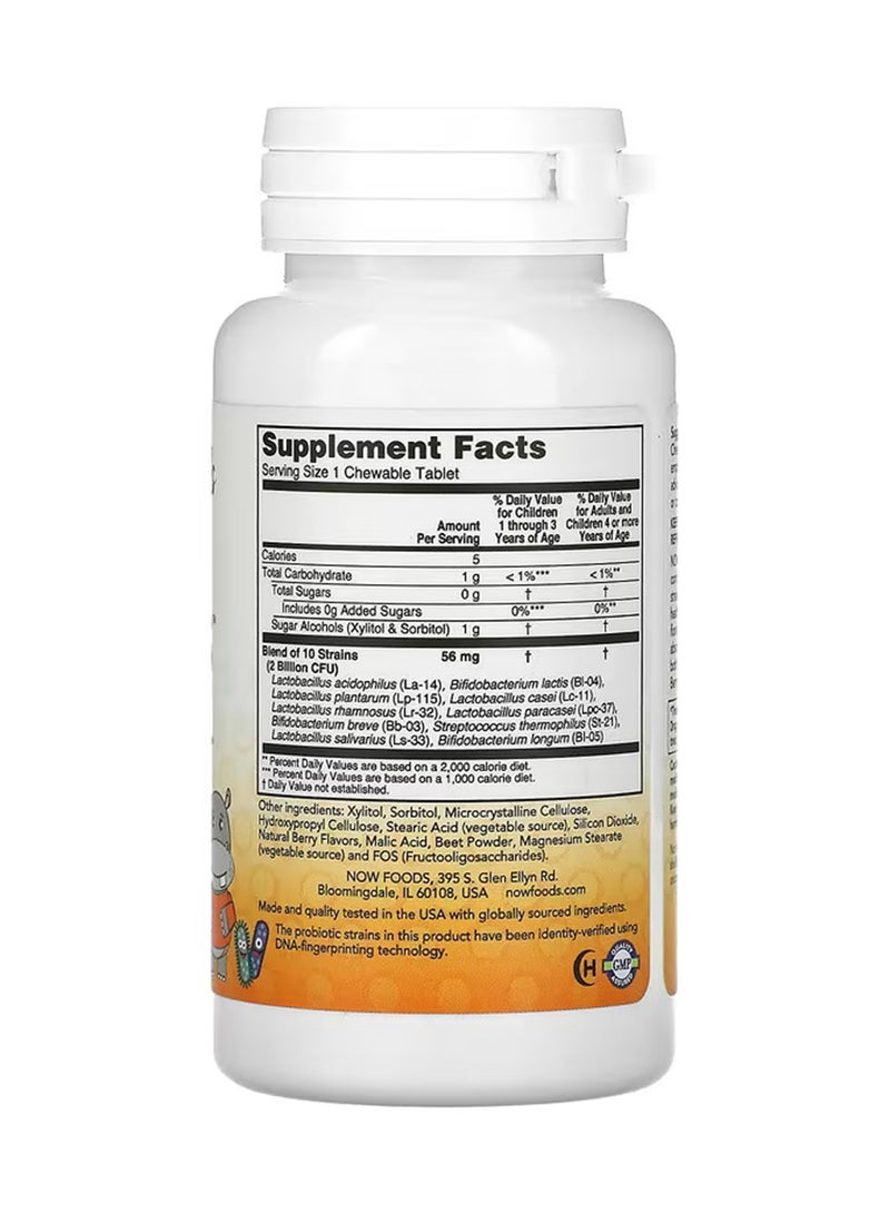 Now Foods BerryDophilus Gastrointestinal Support Dietary Supplement - 60 Chewables - Image 2