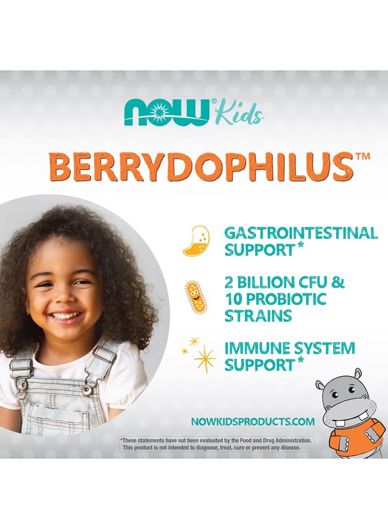 Now Foods BerryDophilus Gastrointestinal Support Dietary Supplement - 60 Chewables - Image 4