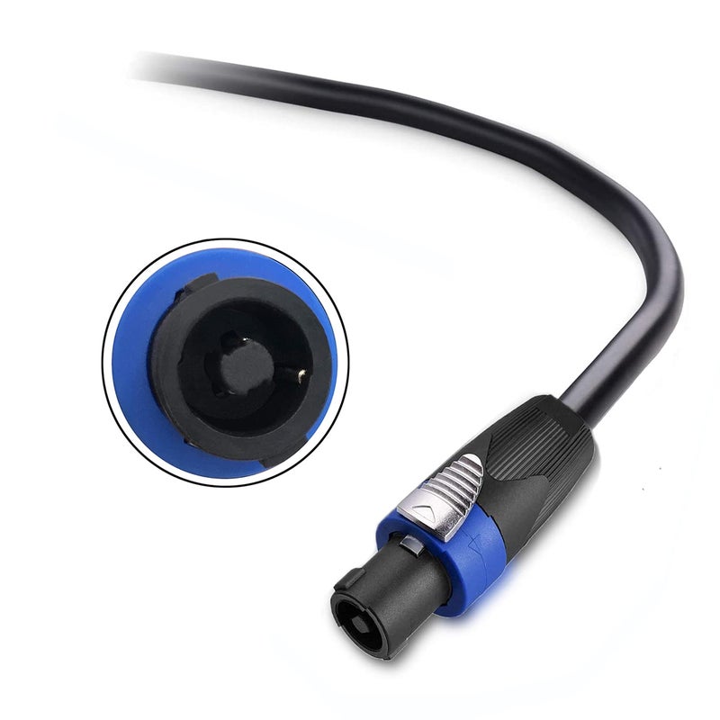 ROCMUZZK 2 Pack 30ft Speakon to 1/4 Inch Male Speaker Cable, 30 feet 6.35mm Stereo Audio Connection Cord, 12 Gauge AWG Wires - Image 4