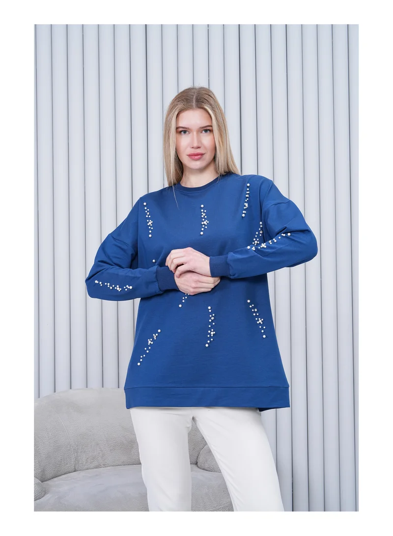 Pearl Embellished Sweatshirt