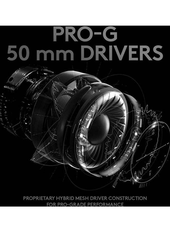 Logitech G PRO X Gaming Headset 2nd Generation, Detachable Pro-Grade Microphone, Blue VO!CE, DTS Headphone:X 2.0 50 mm PRO-G Drivers, PC/PS4/Switch/Xbox One/VR - Black I 981-000818 - Image 4