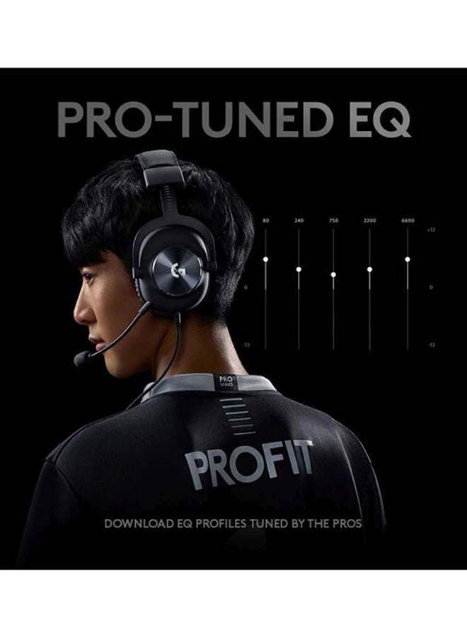 Logitech G PRO X Gaming Headset 2nd Generation, Detachable Pro-Grade Microphone, Blue VO!CE, DTS Headphone:X 2.0 50 mm PRO-G Drivers, PC/PS4/Switch/Xbox One/VR - Black I 981-000818 - Image 5