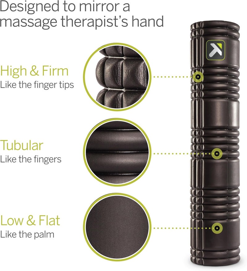 Trigger Point Performance Therapy Grid Patented Multi-Density Foam Massage Roller Exercise, Deep Tissue&Muscle Recovery Relieves Muscle Pain & Tightness, Improves Mobility & Circulation - Image 2