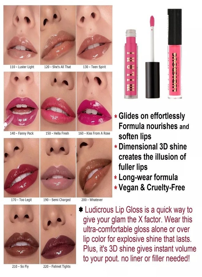 MILANI - Milani Ludicrous Lip Gloss – 210 So Fly | High-Shine 3D Gloss, Moisturizing, Non-Sticky, Long-Lasting, Richly Pigmented, Vegan & Cruelty-Free - Image 1