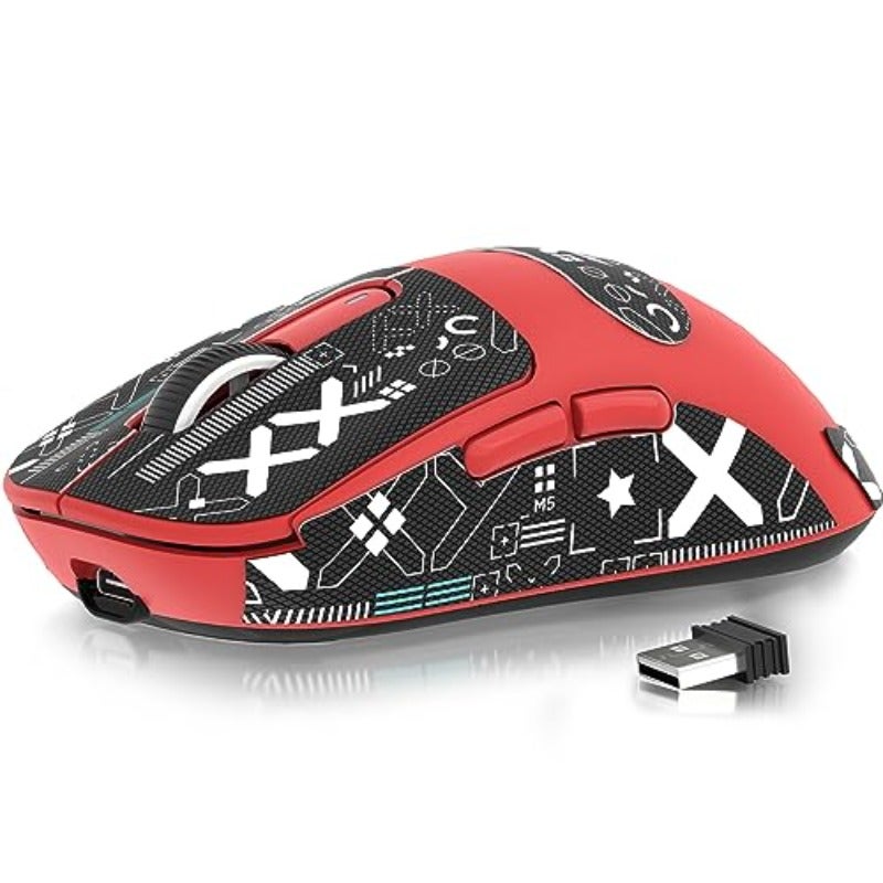 ATTACK SHARK X3 49g SUPERLIGHT Mouse with Adhesive Tape PixArt PAW3395 Gaming Sensor Wireless Wired Gaming Mouse BT 2.4G 6 DPI 26000 200 Hours Battery Mouse for Win11 Xbox PS Mac - Image 1