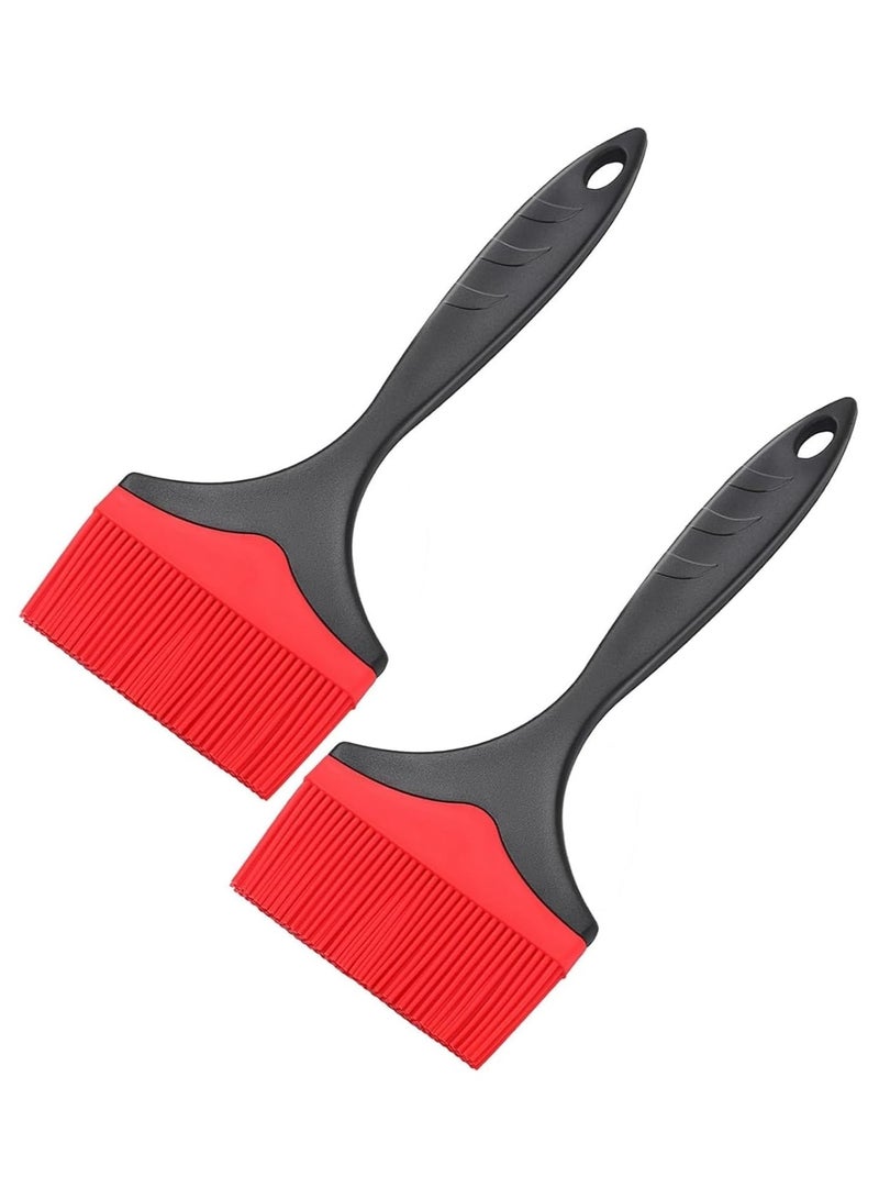 BJM 2PCS-Large Silicone Basting Pastry Brush -Extra Wide Silicone Basting Brush for Grilling,Heat Resistant Brushes Spread Oil Butter Sauce for Cooking Baking BBQ,Dishwasher Safe - Image 1