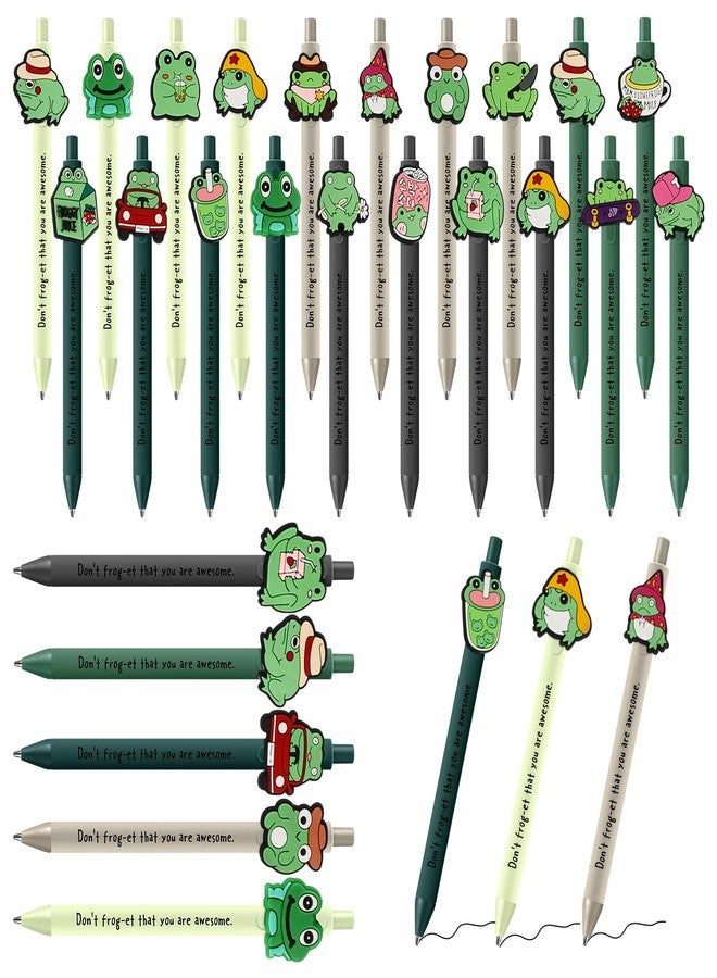 Feifeiya 20 Pcs Positive Frog Pens Bulk Don't Forget That You Are Awesome Kawaii Inspirational Pens End of Year Gifts for Teachers - Image 1