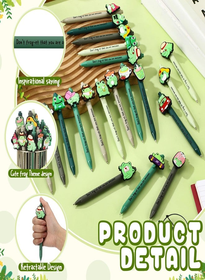 Feifeiya 20 Pcs Positive Frog Pens Bulk Don't Forget That You Are Awesome Kawaii Inspirational Pens End of Year Gifts for Teachers - Image 3
