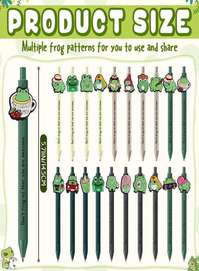 Feifeiya 20 Pcs Positive Frog Pens Bulk Don't Forget That You Are Awesome Kawaii Inspirational Pens End of Year Gifts for Teachers - Image 2