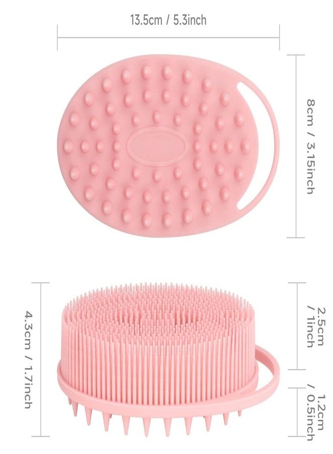 KROYWEN Silicone Back Scrubber(Thick Bristles)& Soft Bath Glove Set,Face Brush Set,Super-Exfoliating Body Scrubber & Super-Lathering Shower Body Brush Combination Combo,(With A Free Hook 2-pic)(Black) - Image 4