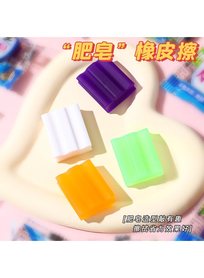 HELPS Creative Simulation Cartoon Soap Eraser Children's Cute Clean Seamless Pencil Eraser Stationery - Image 2