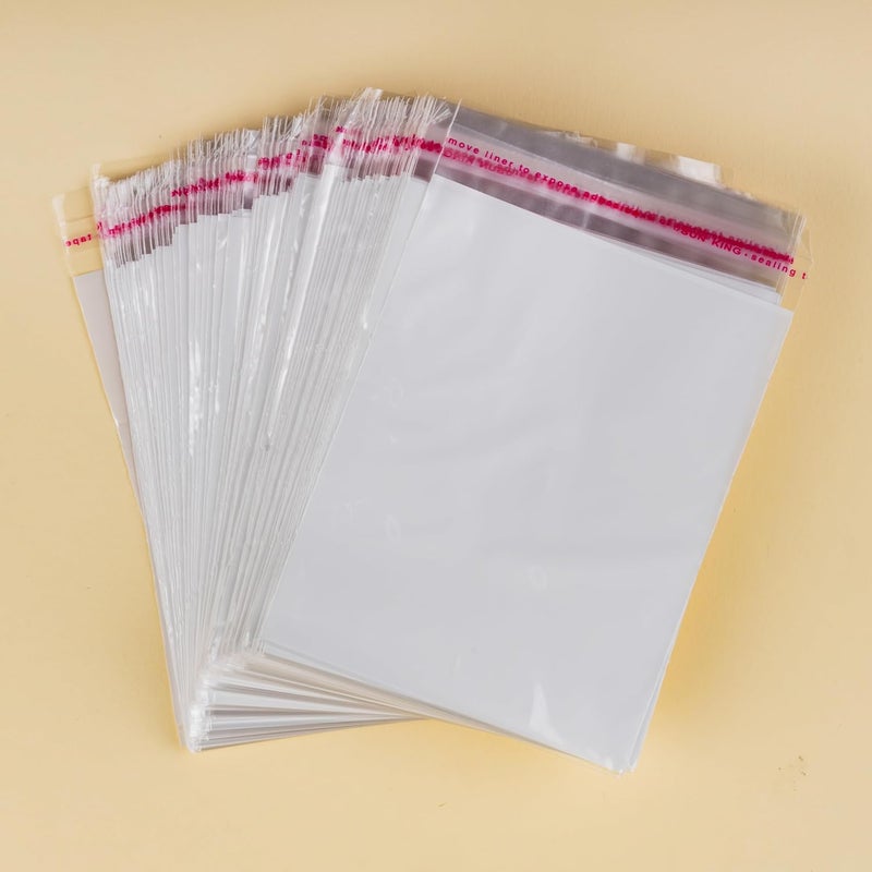 VSC Self Adhesive Resealable Clear Transparent Poly Plastic Packaging Bags with White Background 2X2 inches - 100 pcs - Image 1
