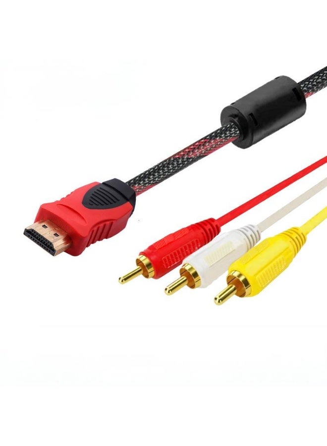 HDMI To RCA Video Audio AV Cord Multicolour - Image 2