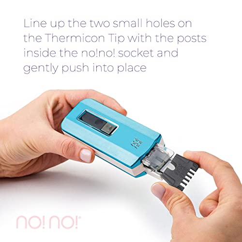 no!no! Thermicon Narrow Tip Refill Pack - Hair Removal for Women - Flawless Replacement Heads Attach to Device for a Smooth Hairless Face, Underarm, & Bikini Area - Image 3