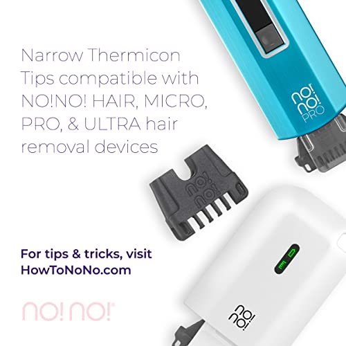 no!no! Thermicon Narrow Tip Refill Pack - Hair Removal for Women - Flawless Replacement Heads Attach to Device for a Smooth Hairless Face, Underarm, & Bikini Area - Image 2