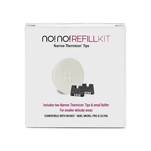 no!no! Thermicon Narrow Tip Refill Pack - Hair Removal for Women - Flawless Replacement Heads Attach to Device for a Smooth Hairless Face, Underarm, & Bikini Area - Image 1