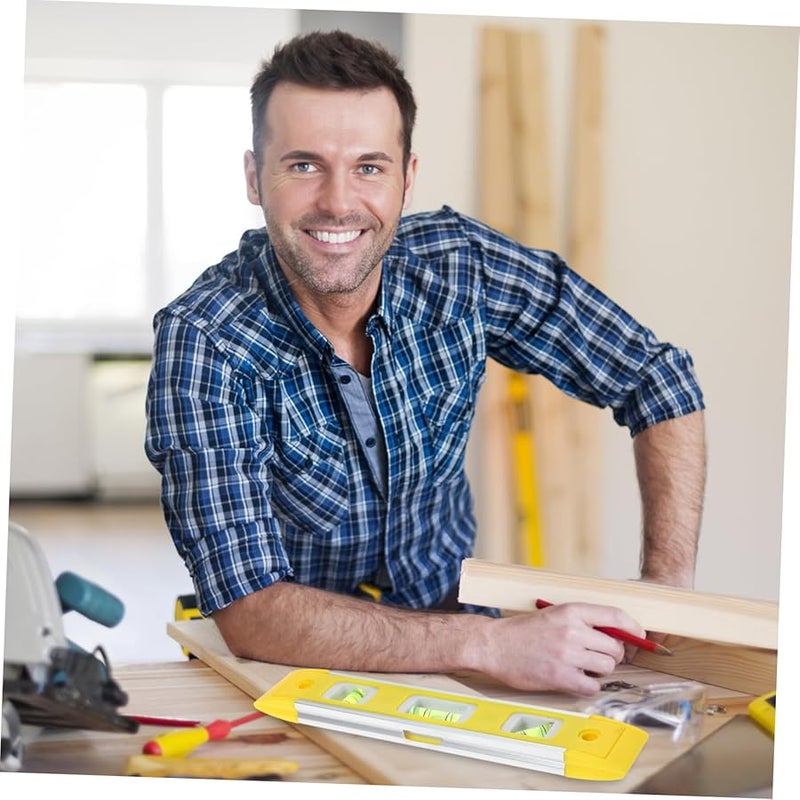 أداة تسوية صغيرة 6 بوصة مسطرة من سبائك الألومنيوم مع ميزان فقاعي لمشاريع تحسين المنزل DIY - Image 5
