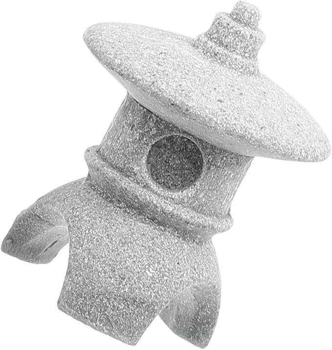 Japanese Zen Garden Lantern Stone Sculpture Light Grey 2 80X2 20X2 20CM Outdoor Decor - Image 1