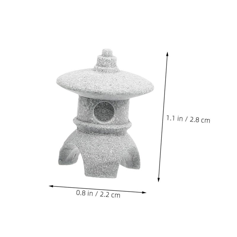 Japanese Zen Garden Lantern Stone Sculpture Light Grey 2 80X2 20X2 20CM Outdoor Decor - Image 3