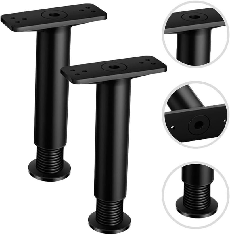 Adjustable Bed Frame Support Legs 20-37cm, Plastic Furniture Feet Replacement for Bed Frame Center Support, Waterproof Cabinet Legs 2pcs for Home Use - Image 5