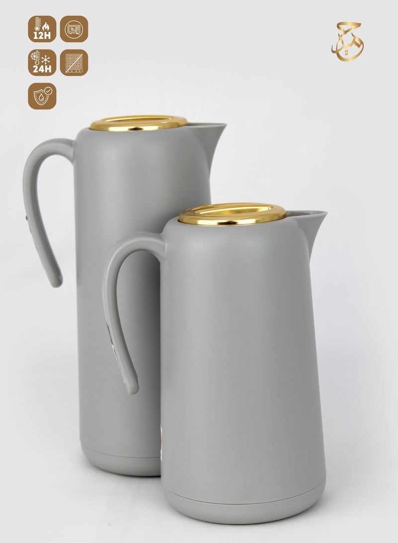 Red Home Vacuum Flask Set 1000ml, 600ml  FX476 A  - Image 1