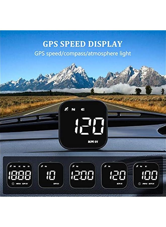 أنكوفو مقياس سرعة GPS رقمي G4S بشاشة HUD جديدة بسرعة رقمية MPH وKPH للسيارات والشاحنات الكهربائية والهجينة للاستخدام اليومي والسفر والطرق الخارجية - Image 2