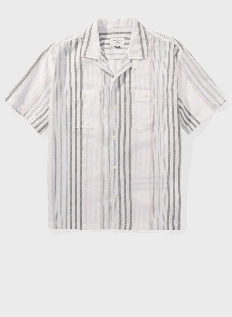 American Eagle Essential Button-Up Poolside Shirt