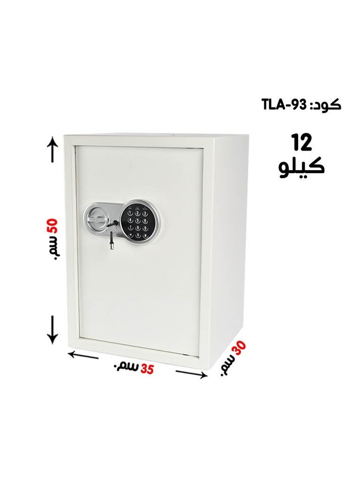 Generic - Luxury Fire-Resistant Digital Security Safe With Electronic Number Pad And Lock And Physical  Key  50*35*30  CM - Image 1
