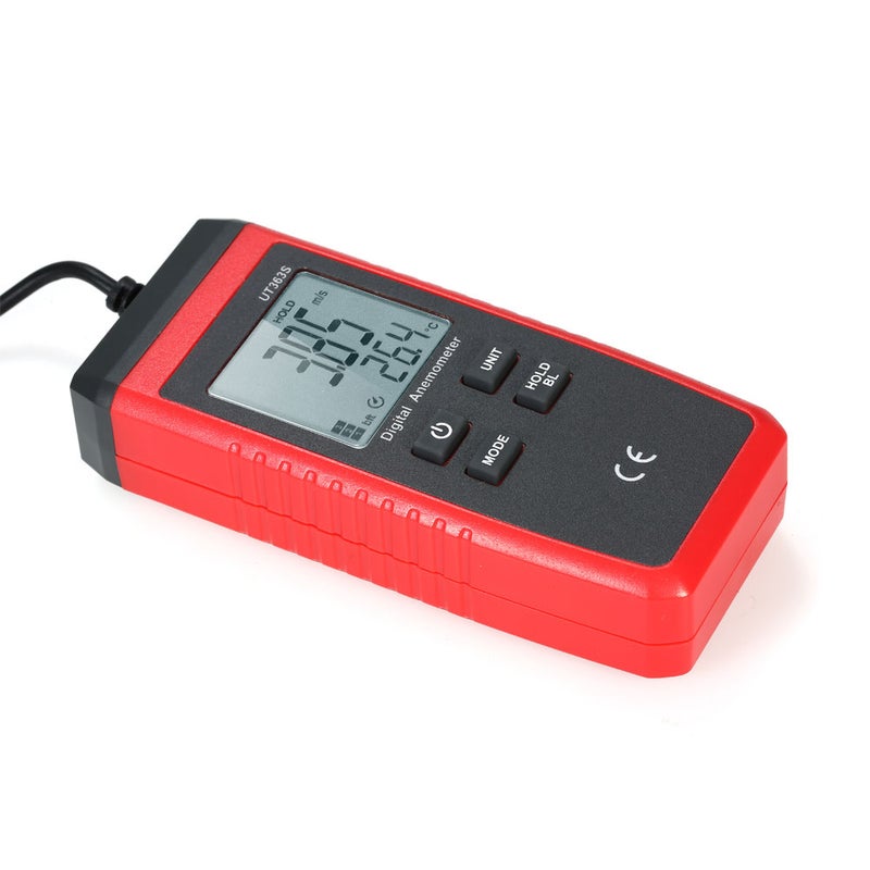 مقياس سرعة الهواء المحمول UT363S LCD الديجيتي الصغير لفحص سرعة الهواء ودرجة الحرارة - Image 5