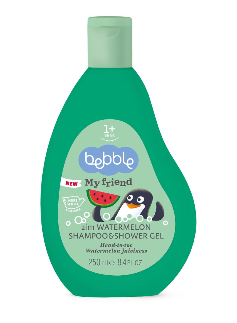 Bebble MyFriend 2in1 Watermelon Shampoo & Shower Gel 250ml