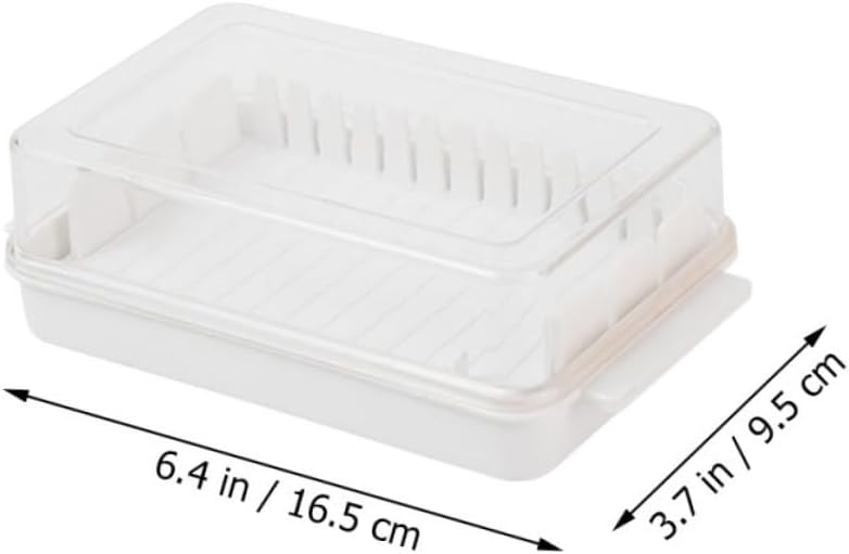 Detachable Butter Cutter Storage Box with Lid Transparent Kitchen Butter and Cheese Keeper for Freshness Rounded Edges Refrigerator Safe - Image 4