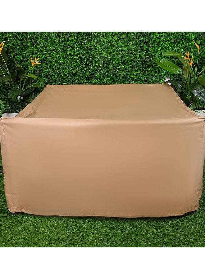 DANUBE HOME Dining Cover - 160X160X85CmPatio Dining Set Cover Polyester With TieAll Season Heavy Duty Outdoor Table And Chair Set Furniture Cover 160x160x85 cm - Image 1