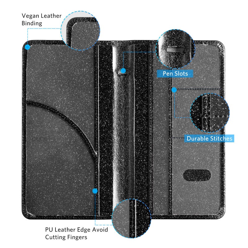 CoBak Car Registration and Insurance Holder - Vehicle Glove Box Car Organizer,Auto Truck Comparment Accessories Case with Magnetic Closure for Driver License,Cards - Image 2