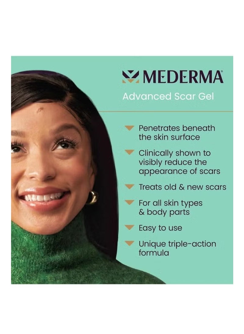 Mederma Advanced Scar Gel Skin Protectant Reduce the appearance of scars NET WT. 1.760z 50g - Image 2