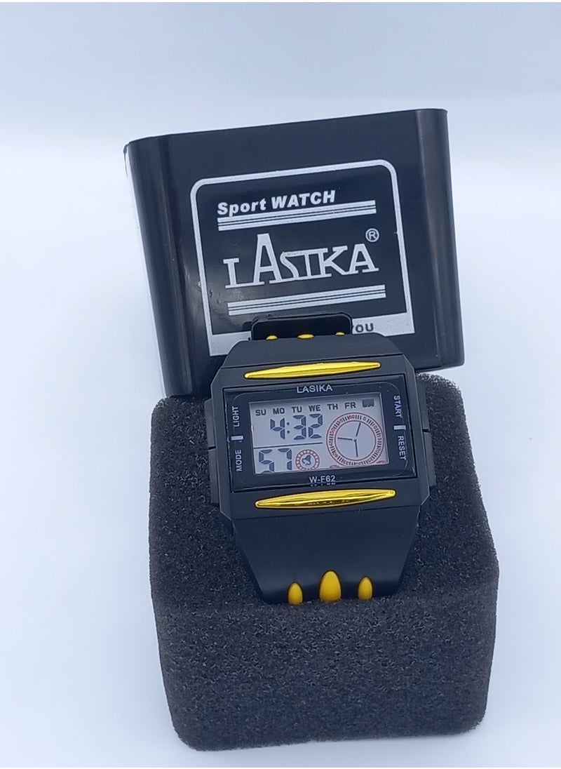 Lasika Black and yellow digital kids watch 991002  - Image 1